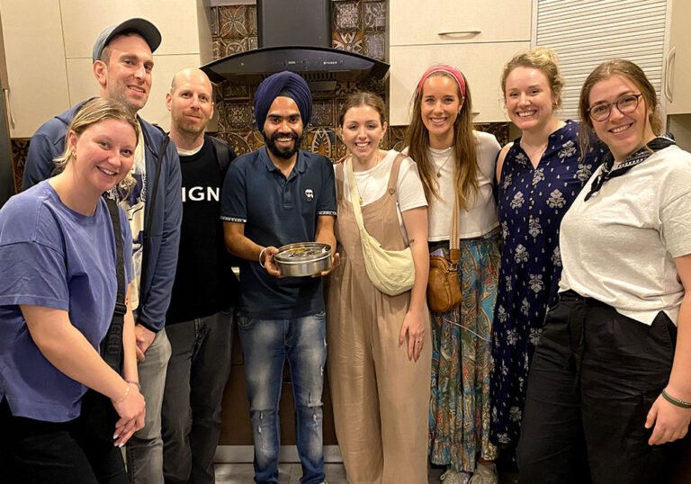 Indian cooking class happy guest