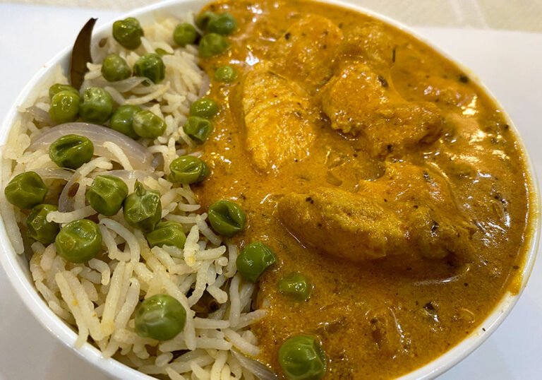 Butter chicken and Rice