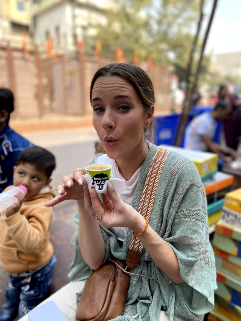 Solo Female Siping chai in India scaled