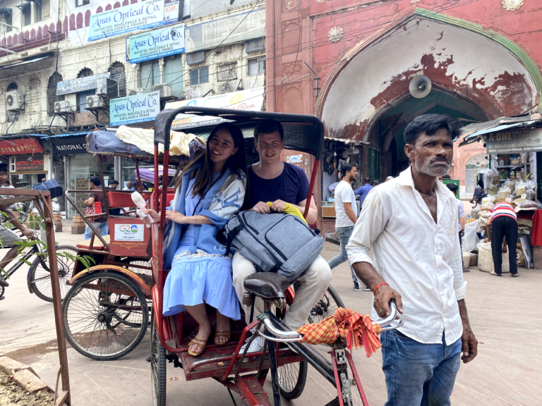 Tuk Tuk Rickshaw tour in old delhi scaled