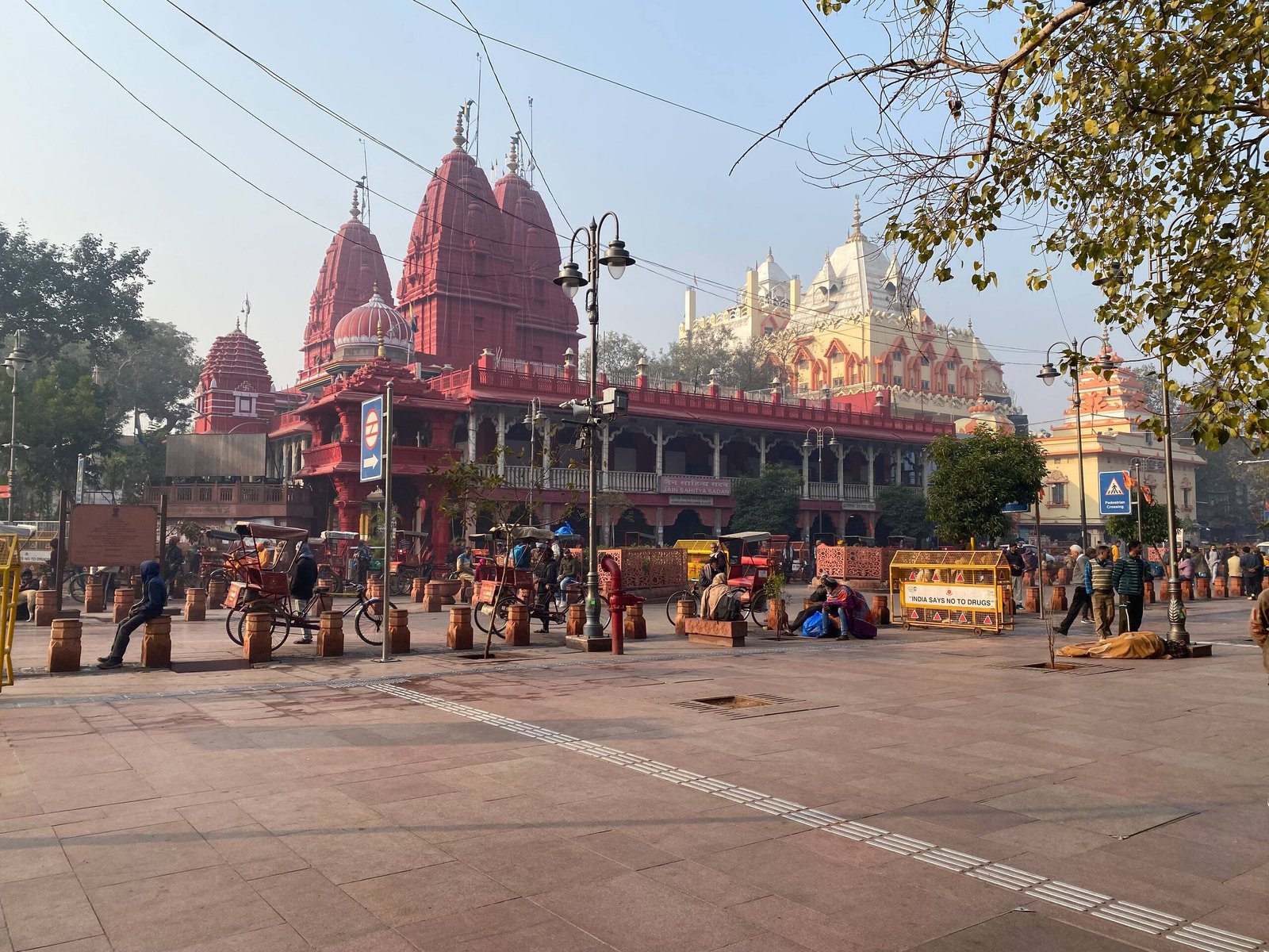 Jain Mandir temple in Chandni Chowk Old Delhi on a cultural food tour
