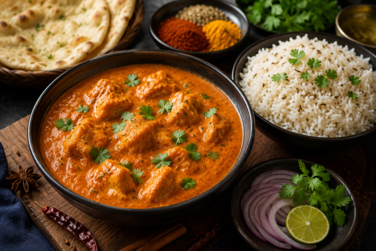 Chicken Tikka Masala and Jeera Rice