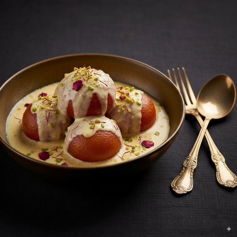 gulab-jamun-with-rabri Gulab Jamun with rabri