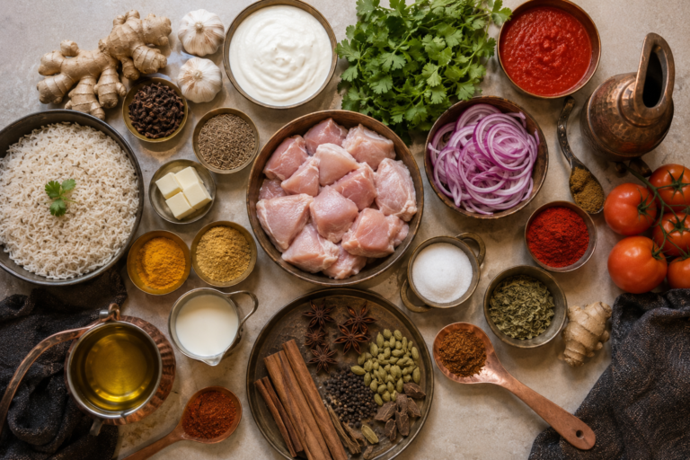 Ingredients for chicken tikka masala