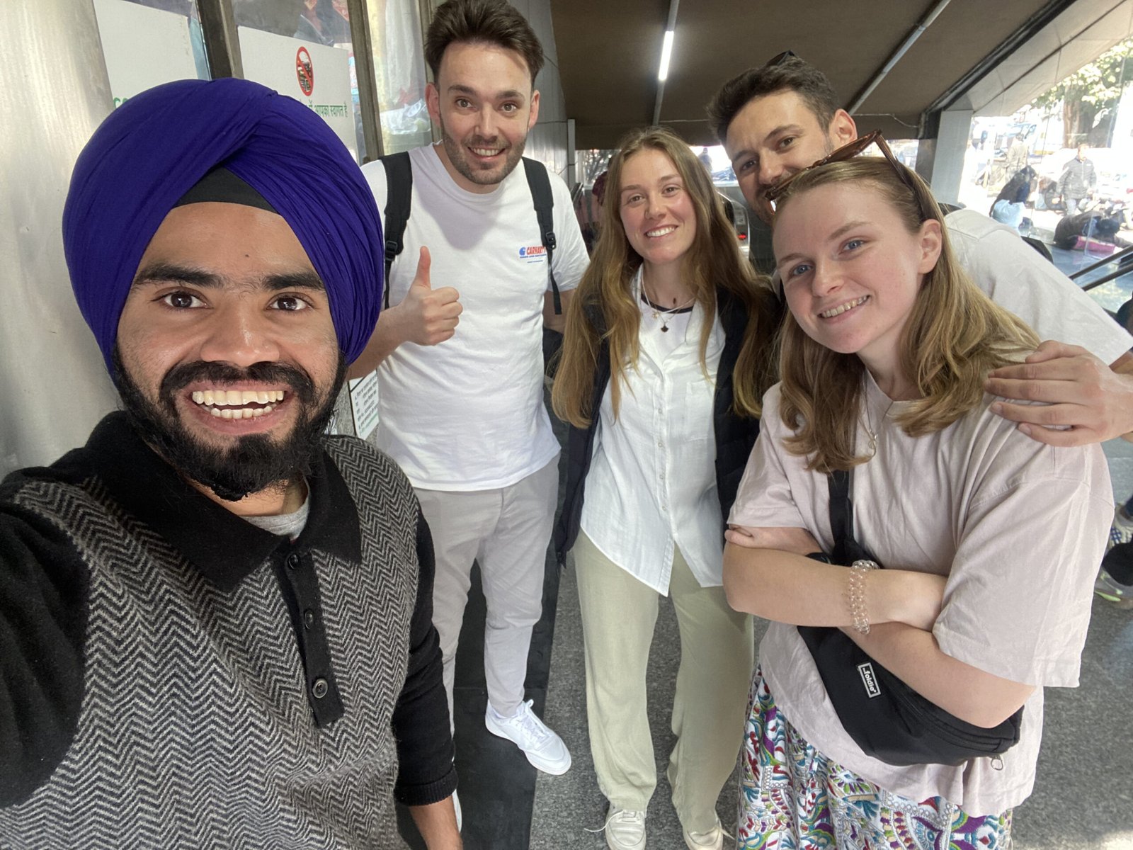Food Tours Delhi guide with a happy guest during an Old Delhi food experience