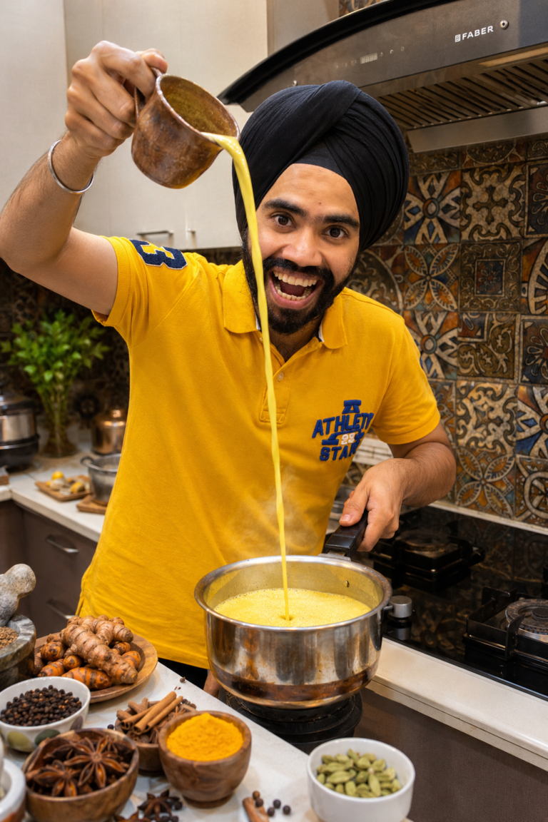 Learn authentic Indian golden milk recipes in an interactive online masterclass.