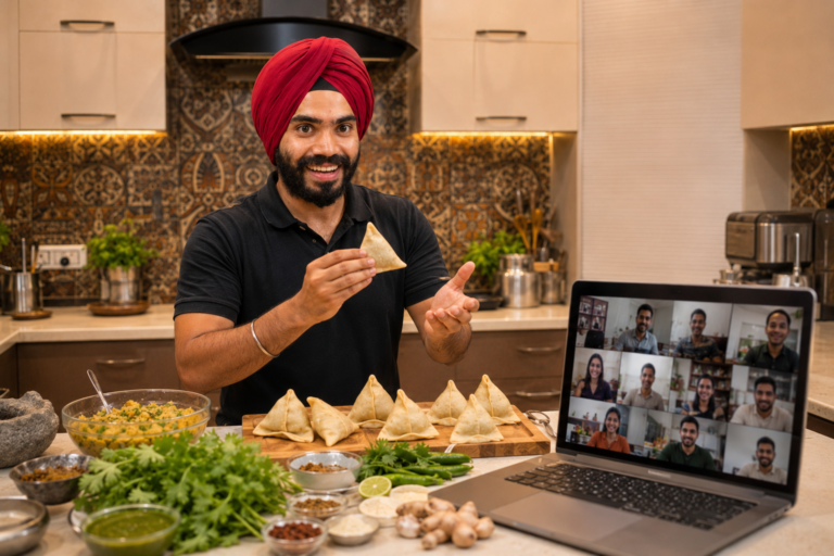 Online Samosa Making session