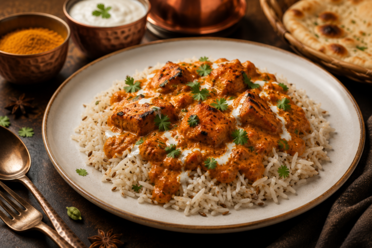 Online chicken tikka masala workshop with an indian host live