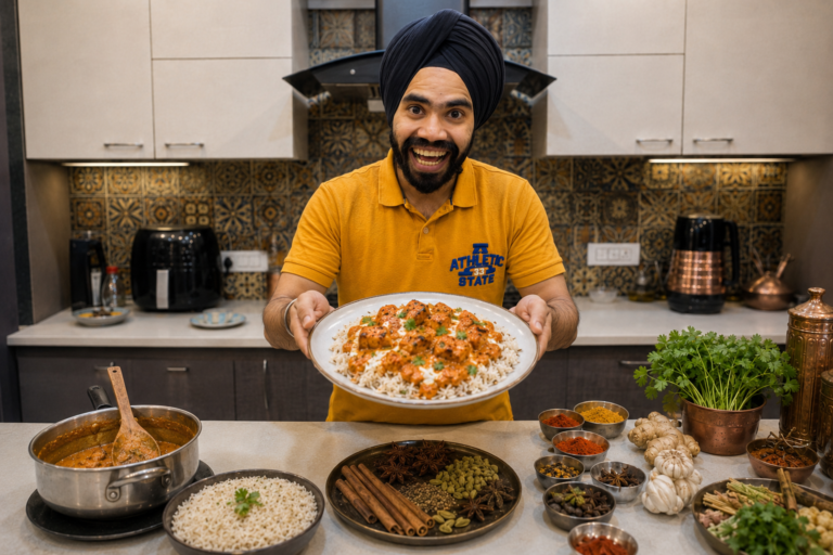 Virtual ineter active Indian cooking workshop