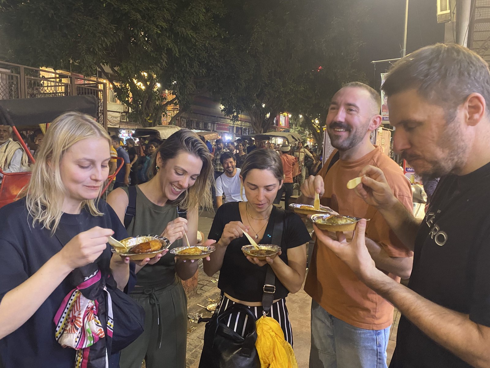 Evening food tour experience in the lanes of Old Delhi