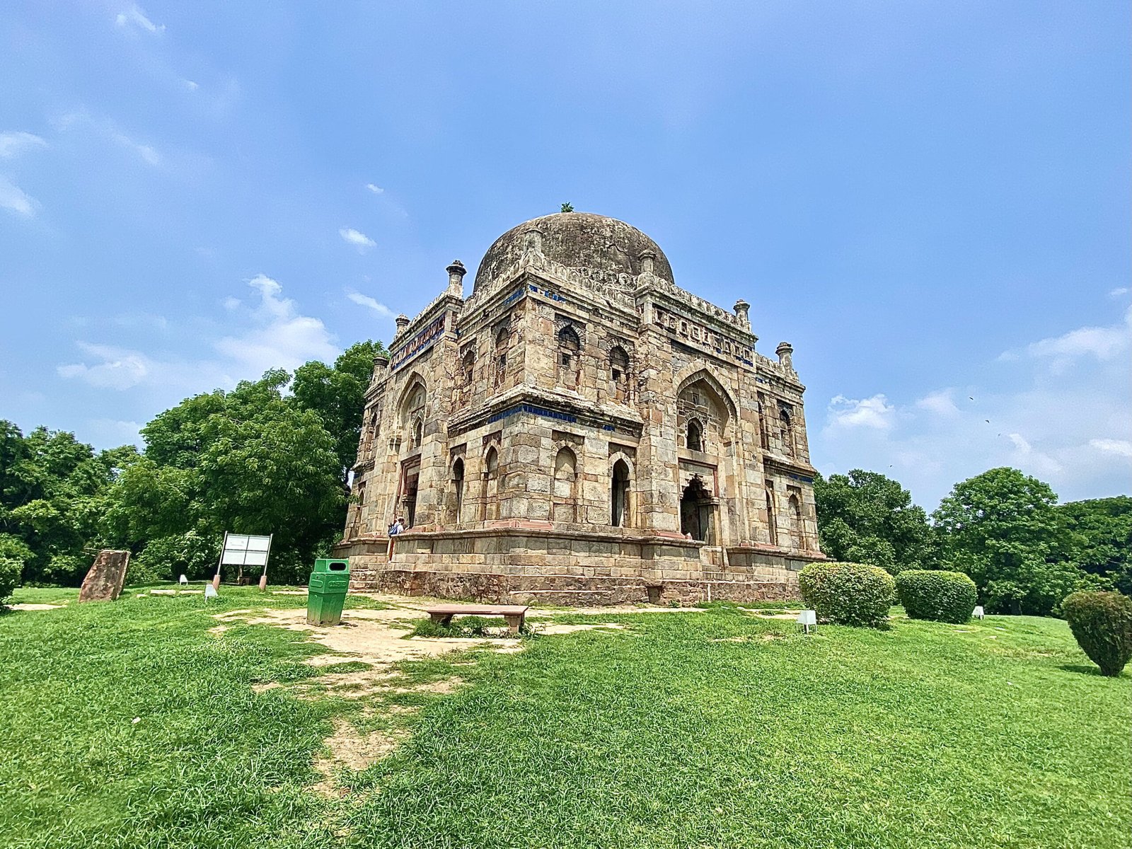 Shisha Gumbad glass dome monument in Lodhi Gardens