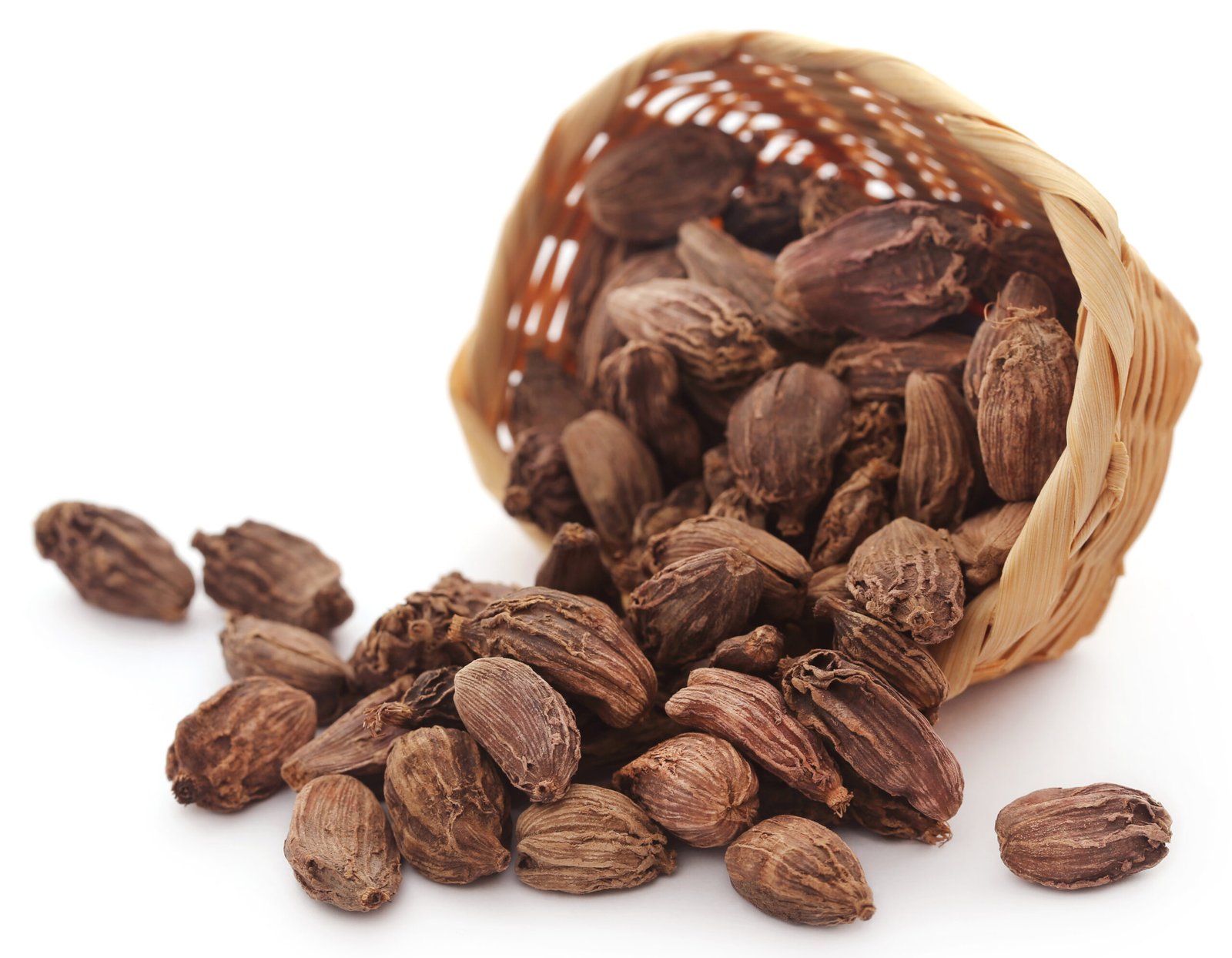Black cardamom pods used in Indian slow cooked curries and biryanis