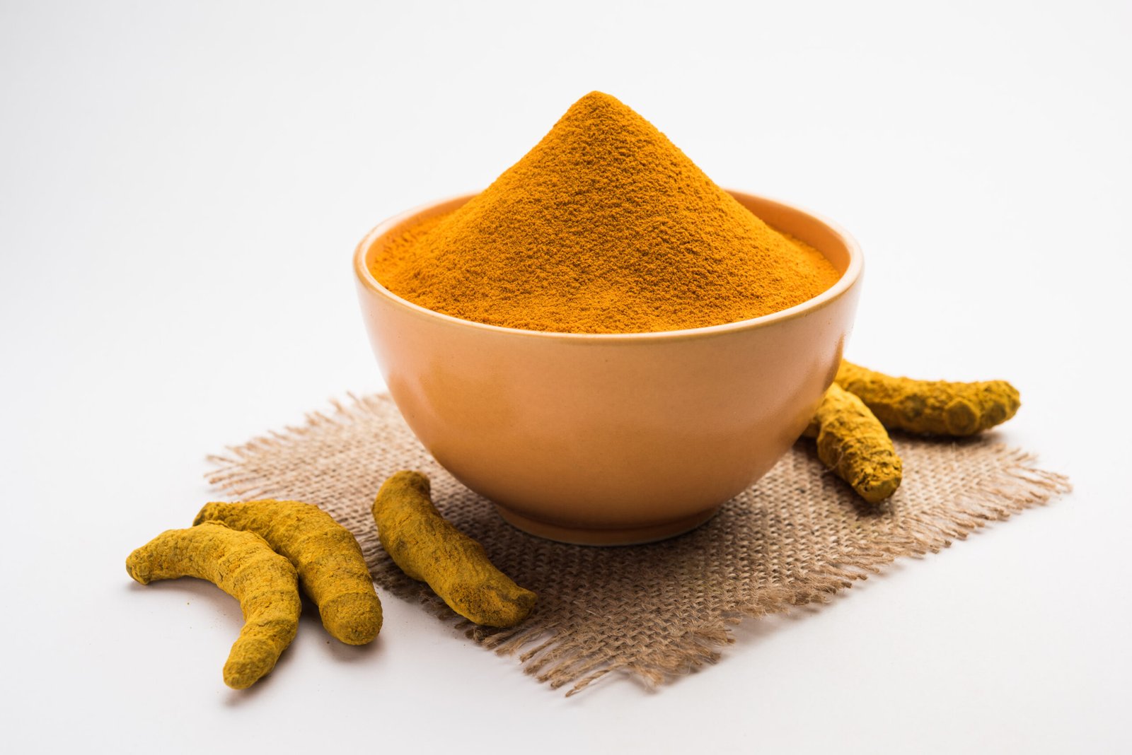 Dried turmeric powder, called haldi, used in most Indian curries