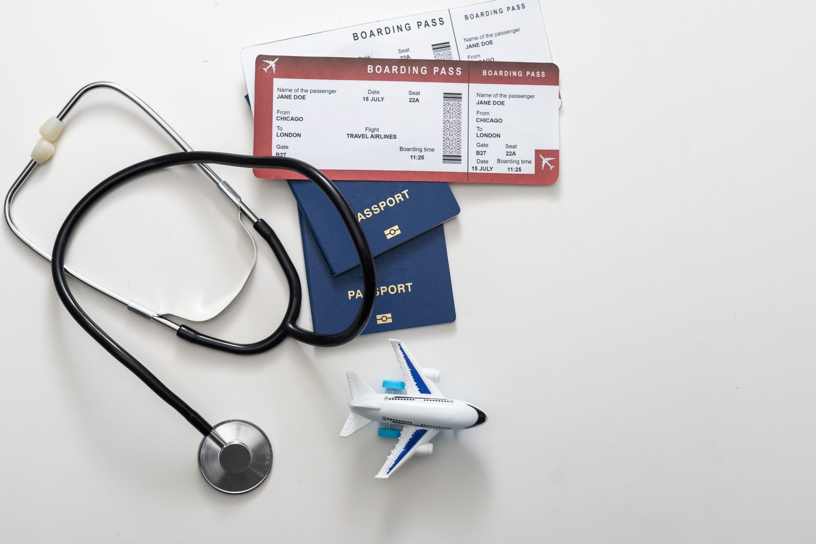 Travel health insurance documents for India trip planning