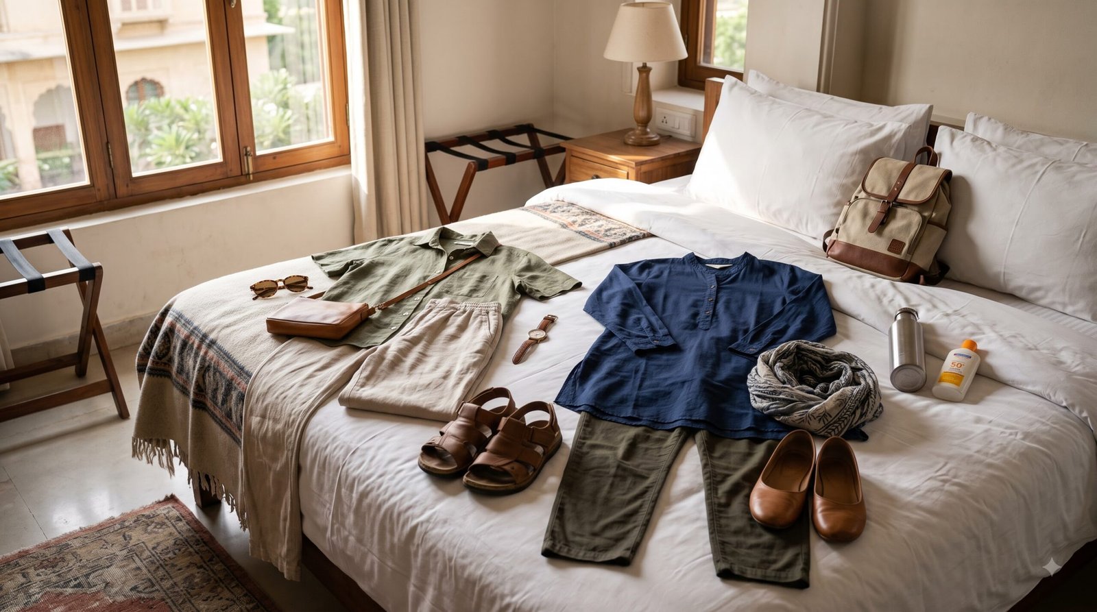 Recommended modest and breathable travel outfits for visiting India