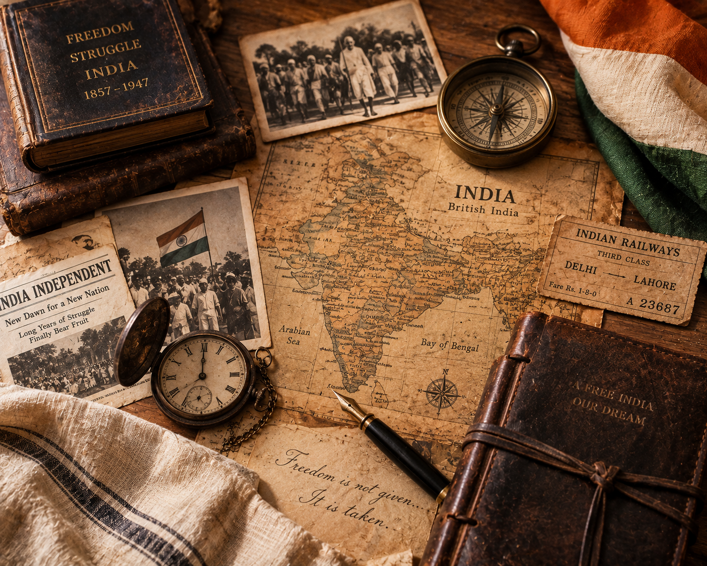 India's Freedom Timeline (1857 to 1947): A Traveler's Guide to the Fight for Independence