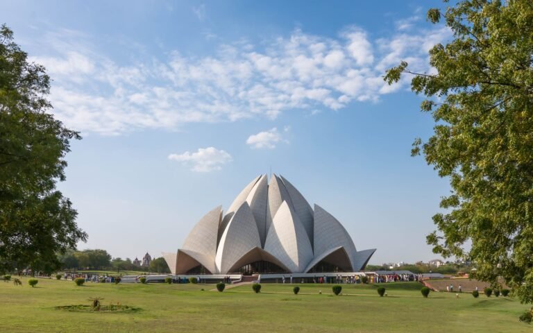 lotus temple &garden view